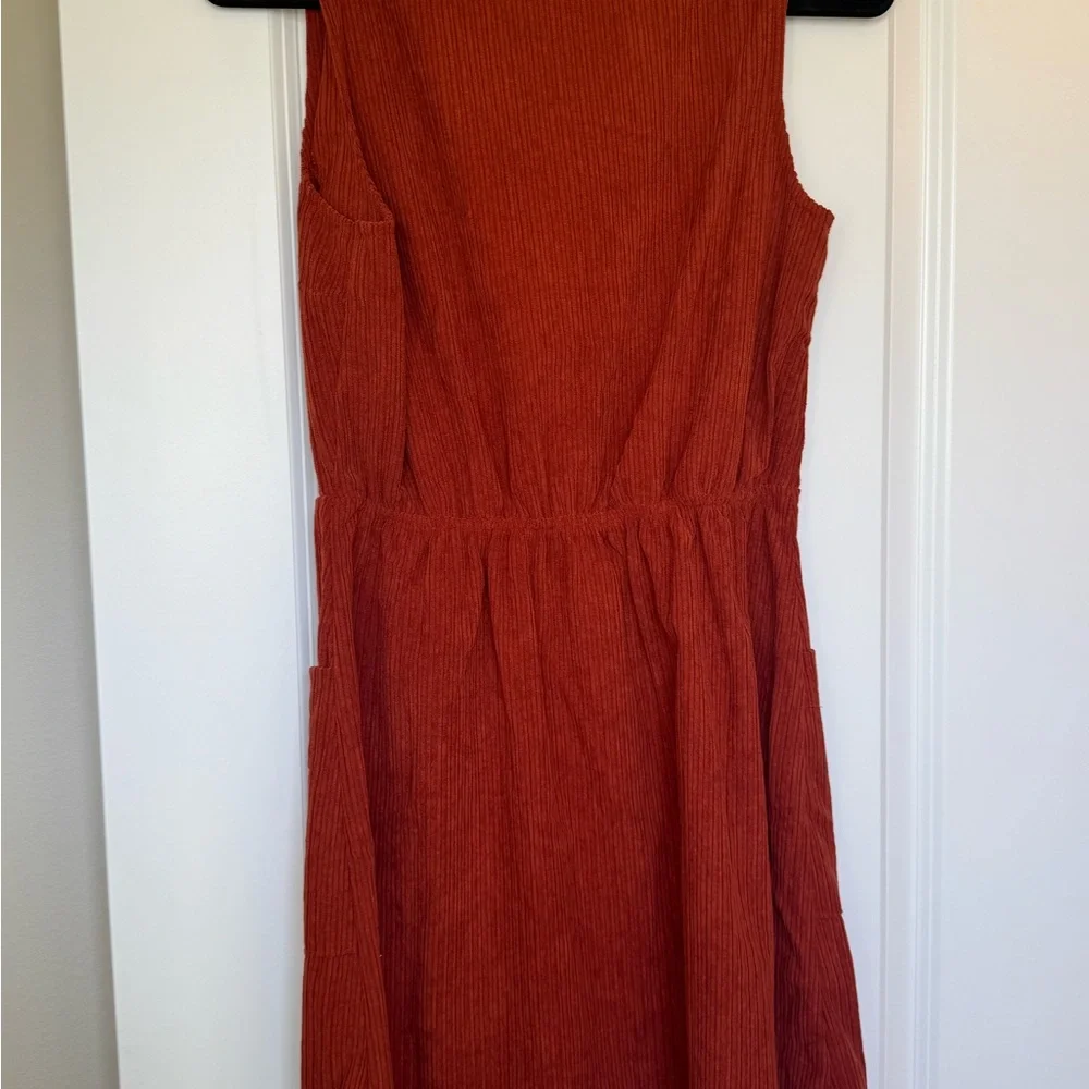 Rust Button-Down Dress - Picture 5 of 6
